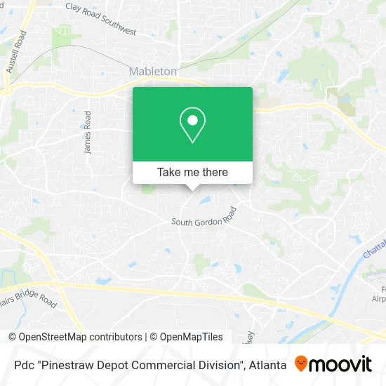 Pdc "Pinestraw Depot Commercial Division" map