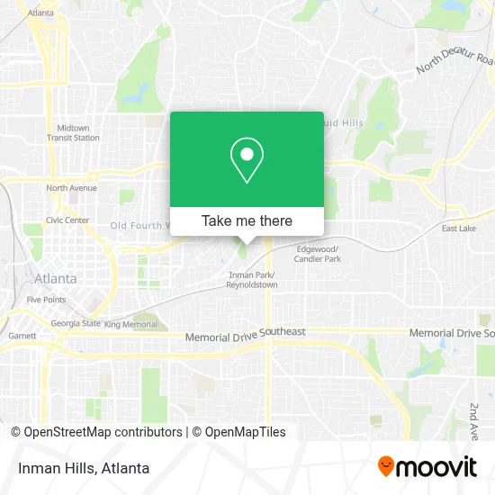 Inman Hills map