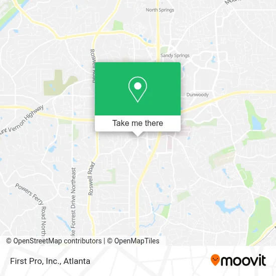 First Pro, Inc. map