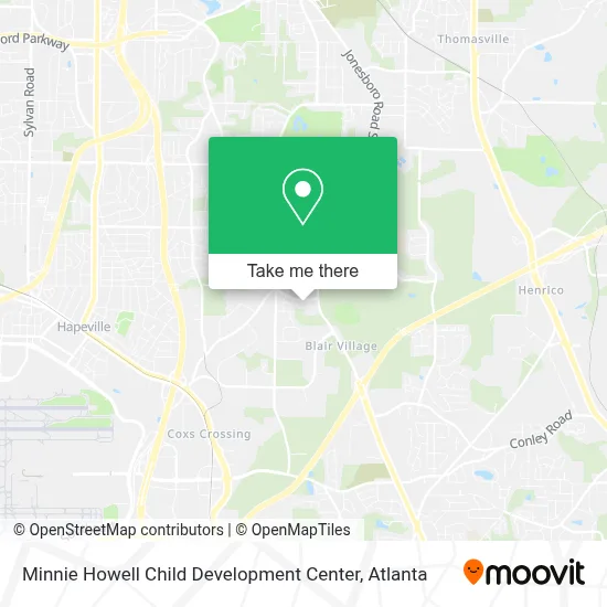 Minnie Howell Child Development Center map