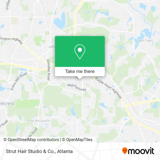 Strut Hair Studio & Co. map