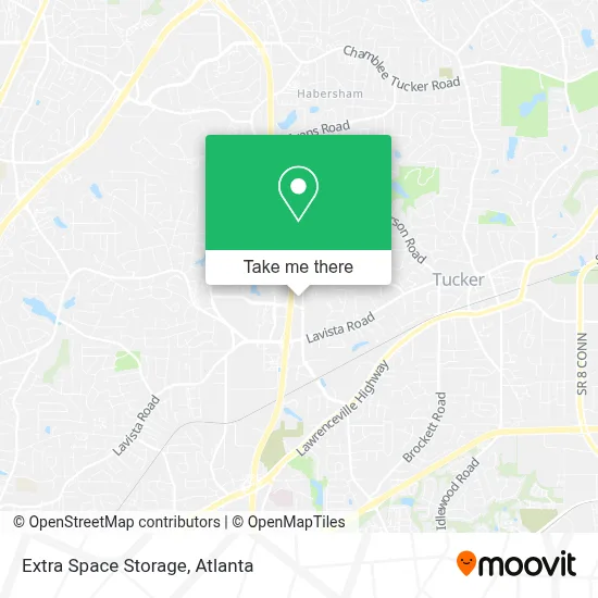 Extra Space Storage map