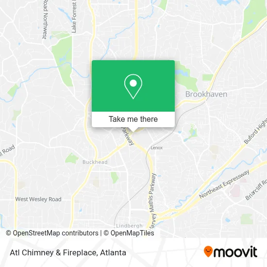 Atl Chimney & Fireplace map