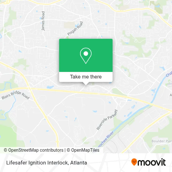 Lifesafer Ignition Interlock map