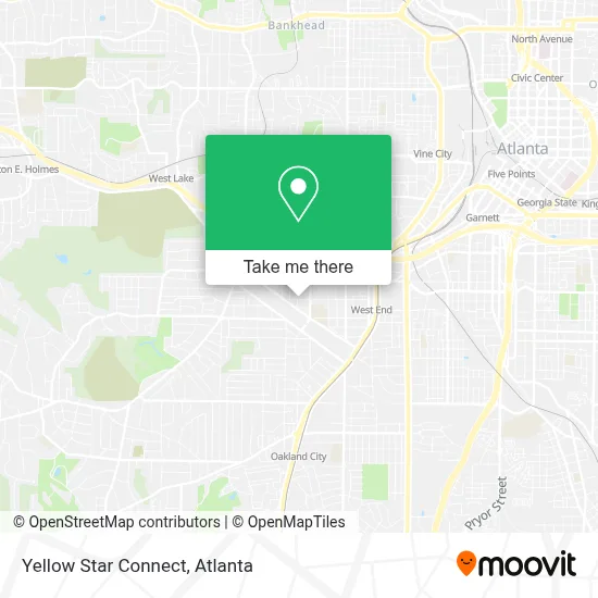 Yellow Star Connect map