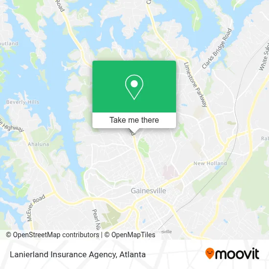 Lanierland Insurance Agency map
