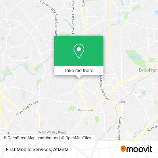 First Mobile Services map