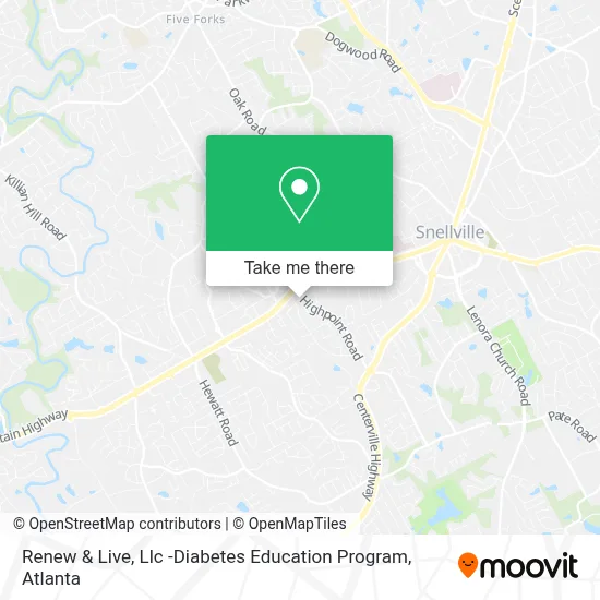 Renew & Live, Llc -Diabetes Education Program map