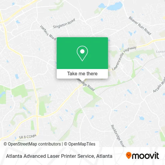 Atlanta Advanced Laser Printer Service map