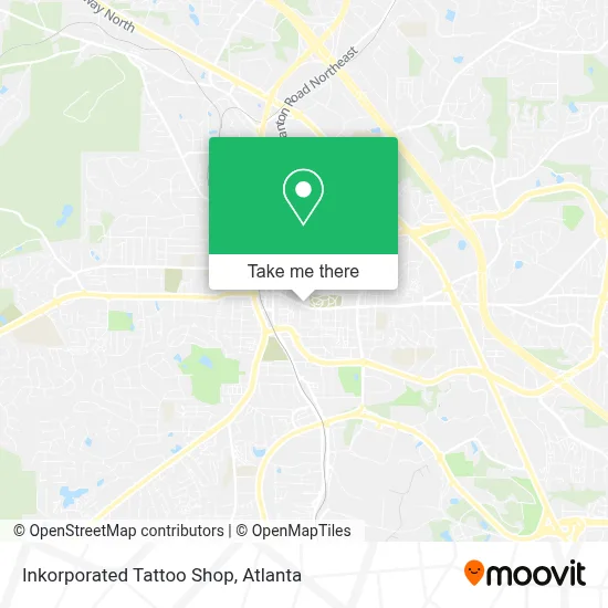 Inkorporated Tattoo Shop map