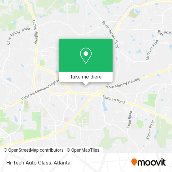 Hi-Tech Auto Glass map
