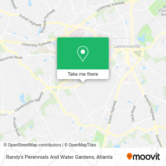 Randy's Perennials And Water Gardens map