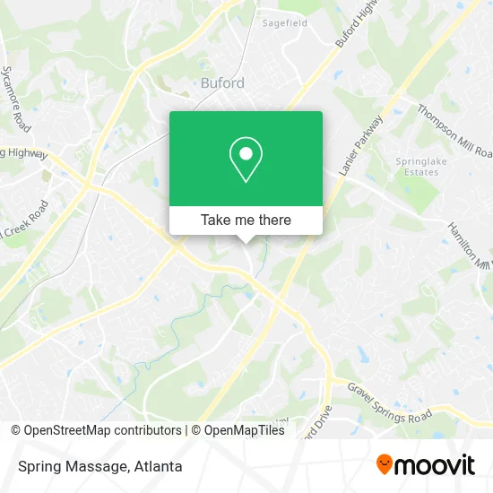 Spring Massage map