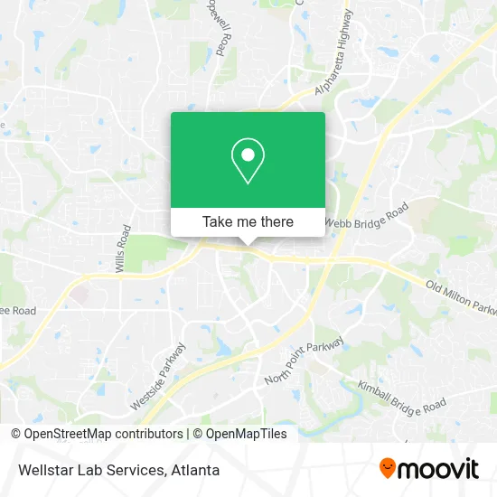 Wellstar Lab Services map