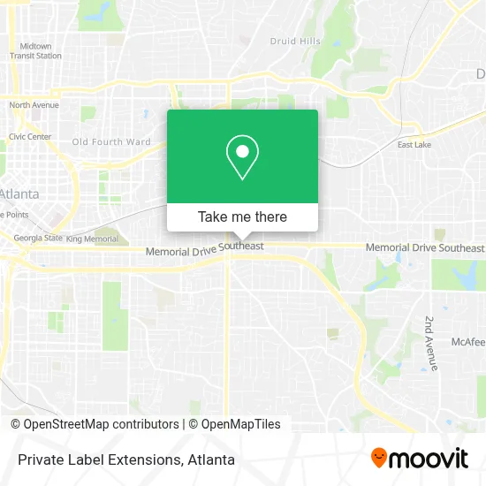 Private Label Extensions map