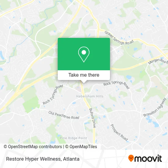 Restore Hyper Wellness map