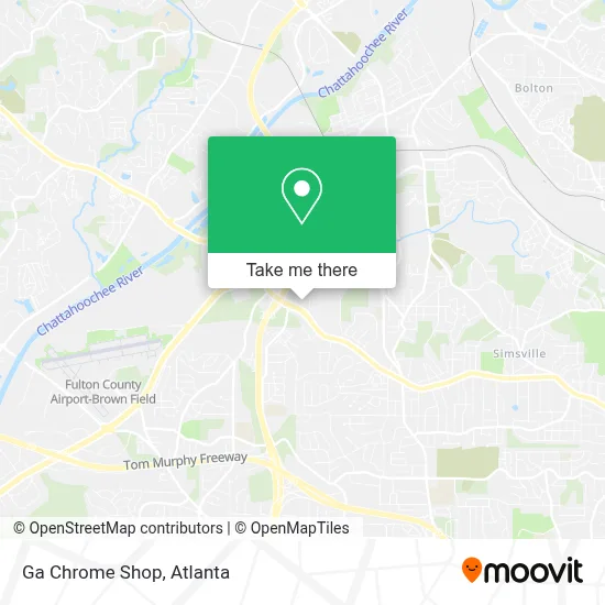 Ga Chrome Shop map