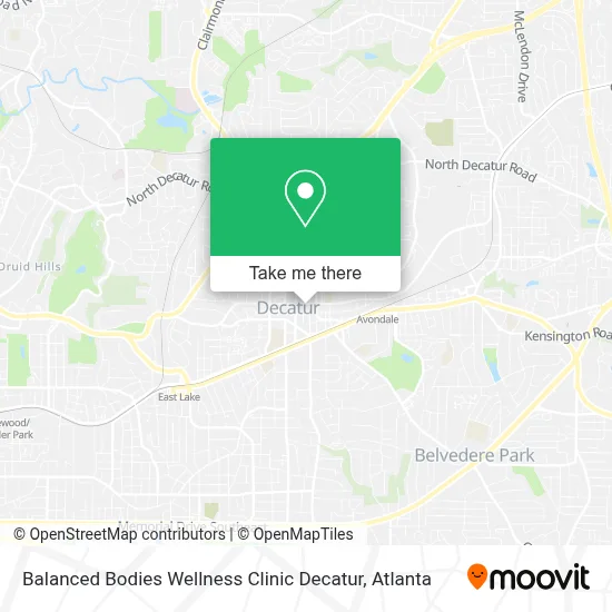 Balanced Bodies Wellness Clinic Decatur map
