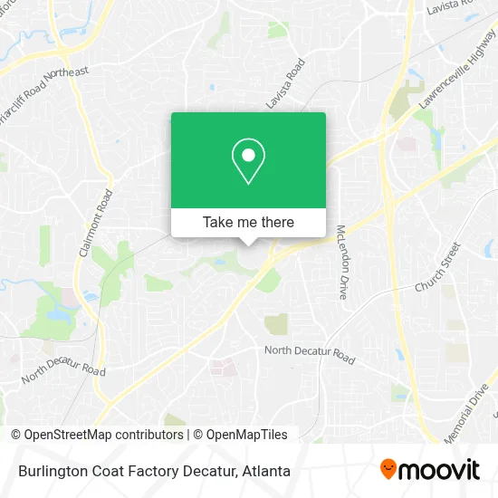 Burlington Coat Factory Decatur map