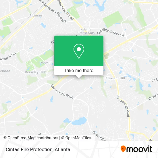 Cintas Fire Protection map