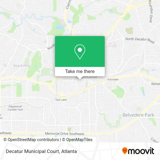 Decatur Municipal Court map