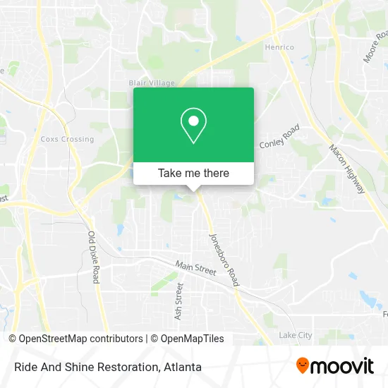 Ride And Shine Restoration map