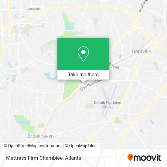 Mattress Firm Chamblee map