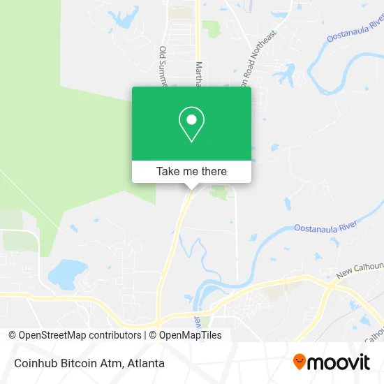 Coinhub Bitcoin Atm map