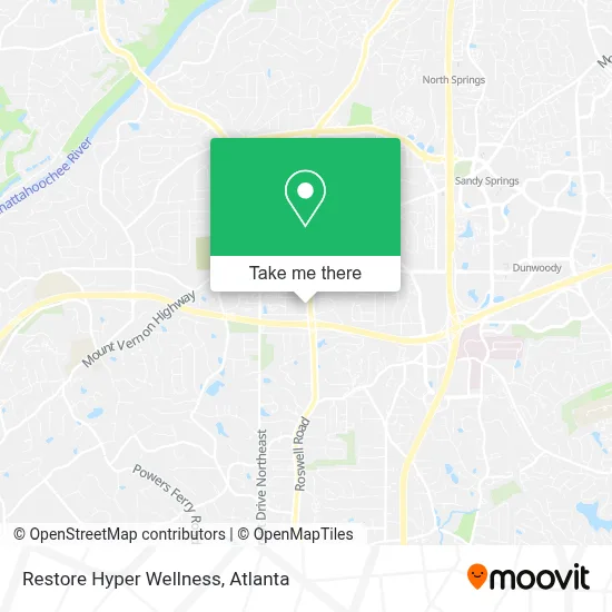 Restore Hyper Wellness map