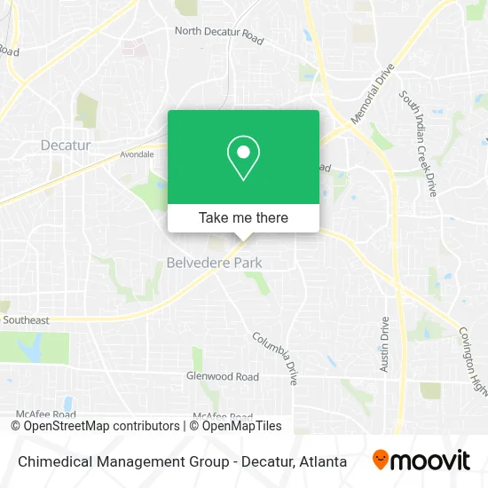 Chimedical Management Group - Decatur map