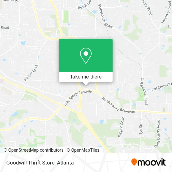 Goodwill Thrift Store map