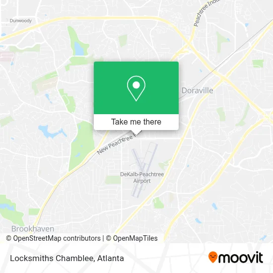 Locksmiths Chamblee map