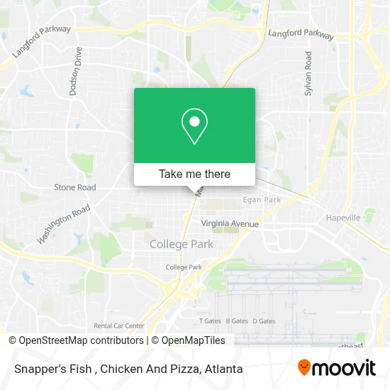 Snapper's Fish , Chicken And Pizza map