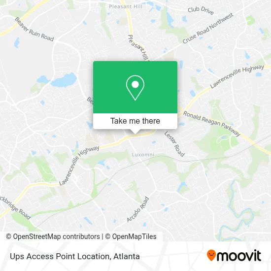 Ups Access Point Location map