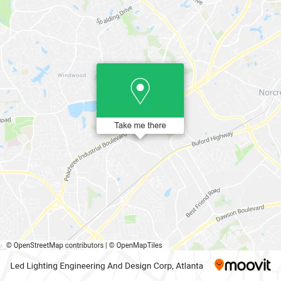 Led Lighting Engineering And Design Corp map
