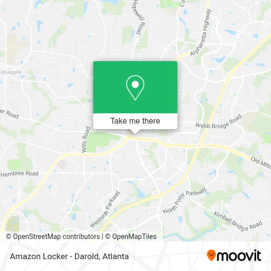 Amazon Locker - Darold map