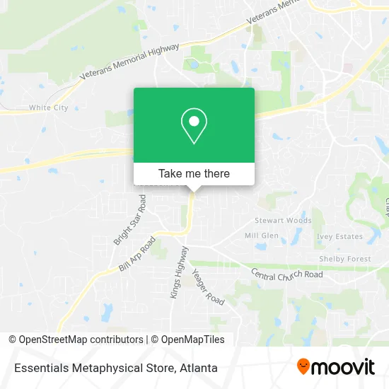 Essentials Metaphysical Store map