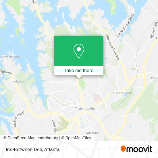 Inn-Between Deli map