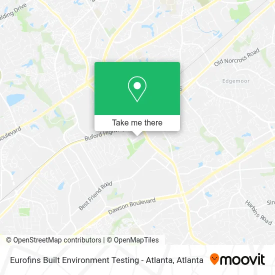 Eurofins Built Environment Testing - Atlanta map
