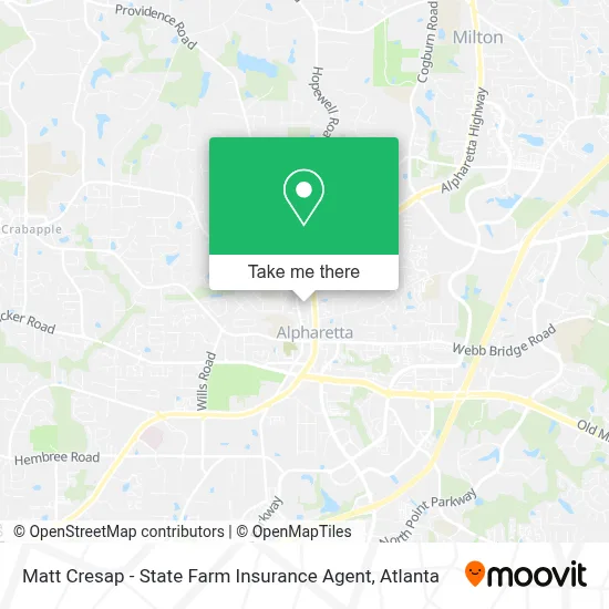 Matt Cresap - State Farm Insurance Agent map
