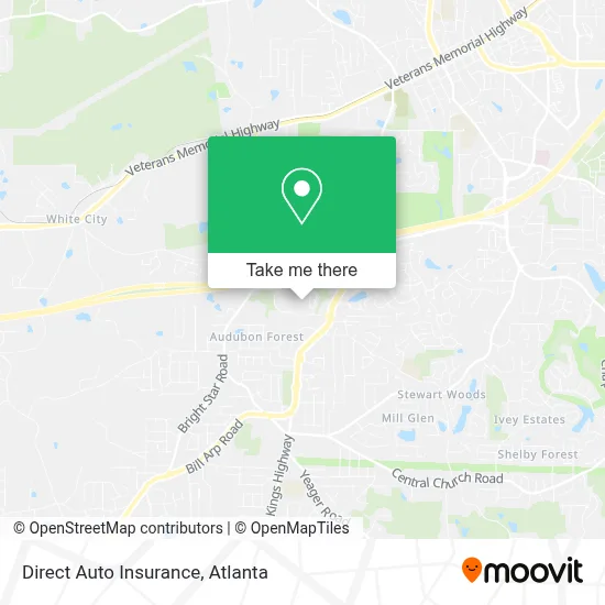 Direct Auto Insurance map