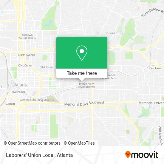 Laborers' Union Local map