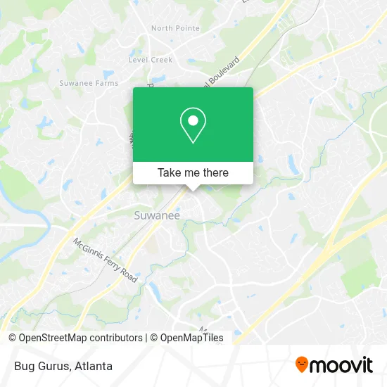 Bug Gurus map
