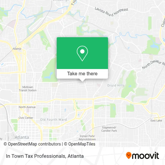 In Town Tax Professionals map