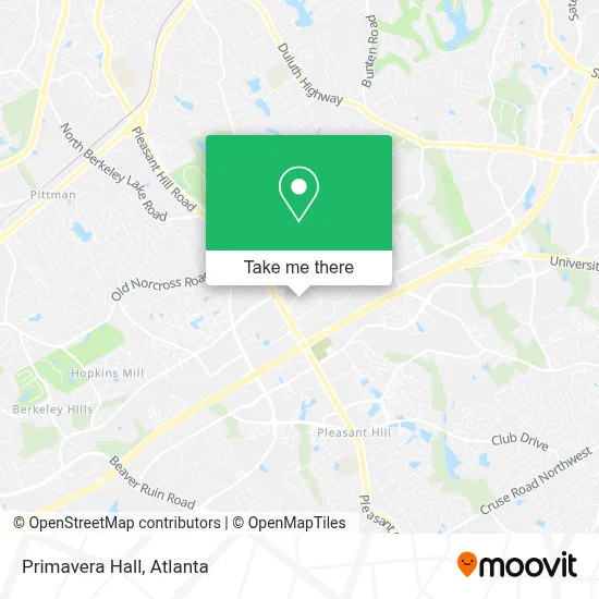 Primavera Hall map