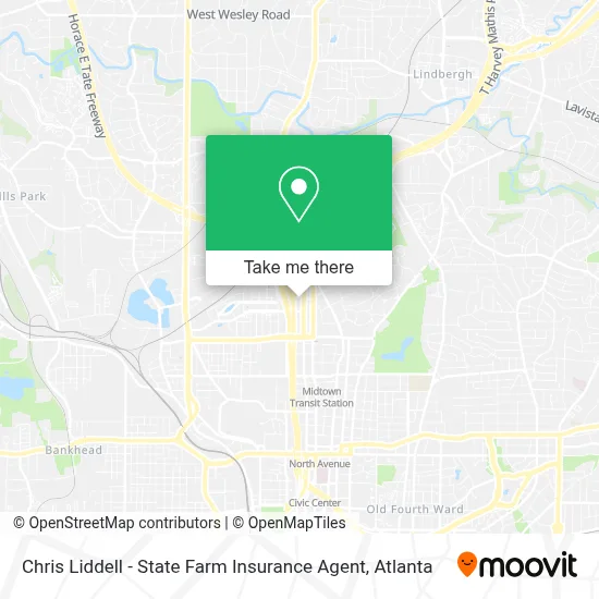 Chris Liddell - State Farm Insurance Agent map