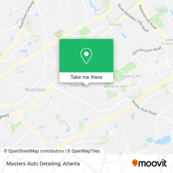 Masters Auto Detailing map