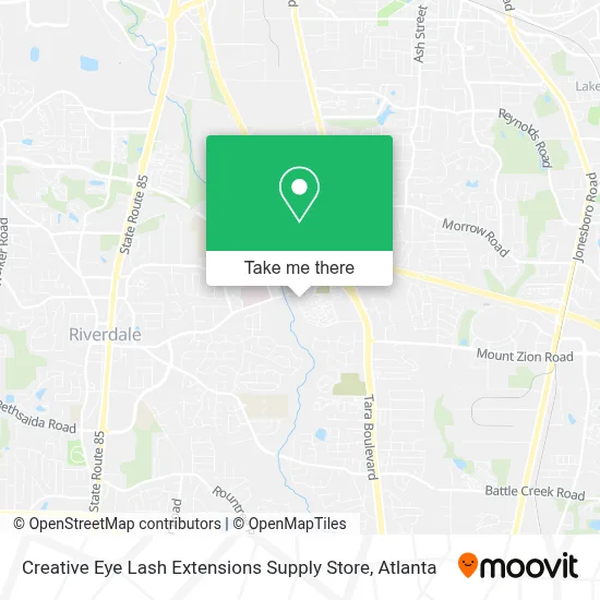 Creative Eye Lash Extensions Supply Store map