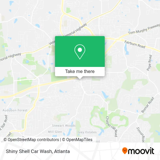 Shiny Shell Car Wash map
