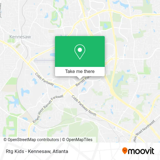 Rtg Kids - Kennesaw map